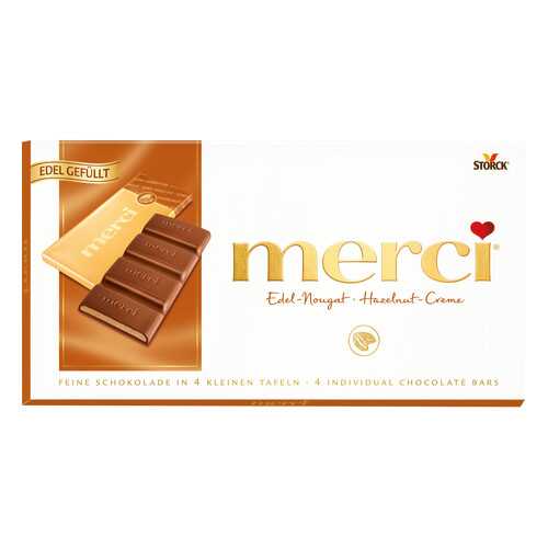 Набор конфет шоколадных Merci ореховый крем 112 г в Глобус