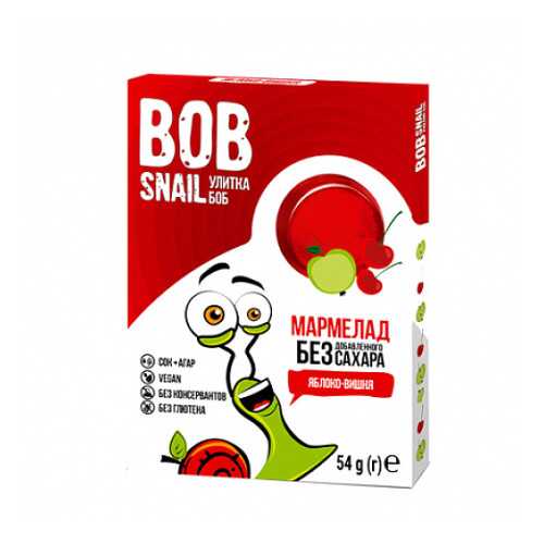 Мармелад фруктово-ягодный Яблоко-вишня Bob Snail 54 г в Глобус