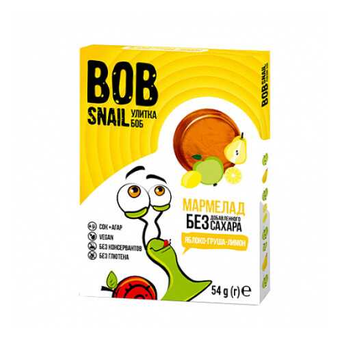 Мармелад фруктовый Яблоко, груша, лимон Bob Snail 54 г в Глобус