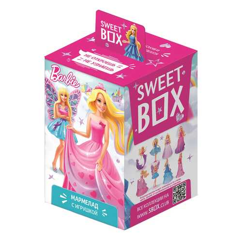 Мармелад Sweet box barbie с игрушкой в коробочке 10 г в Глобус