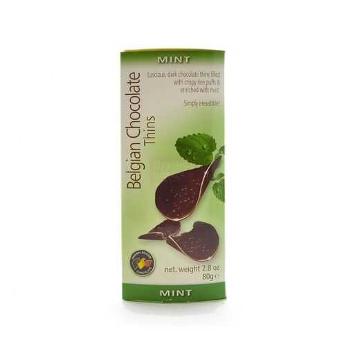 Шоколад BELGIAN CHOCOLATE Thins Mint 80г в Глобус