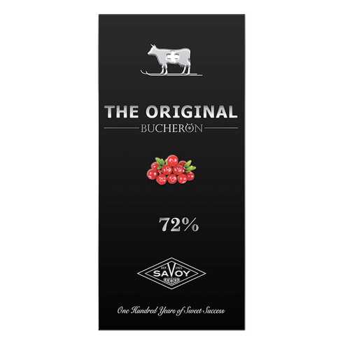 Шоколад Bucheron the original горький 72% с кусочками клюквы 100 г в Глобус