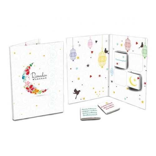 Шоколад Chokocat Ramadan Mubarak 2, молочный, открытка, 20 гр в Глобус