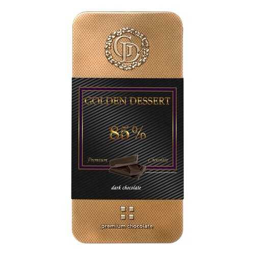 Шоколад Golden Dessert 85%, горький шоколад, 100 гр в Глобус