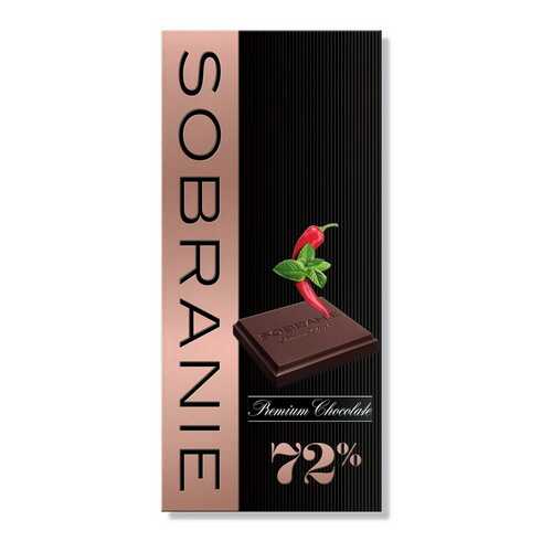 Шоколад горький Sobranie с кайенским перцем и мятой в Глобус