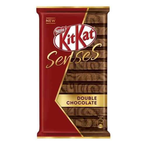 Шоколад молочный и темный Kit-Kat senses double chocolate с хрустящей вафлей 112 г в Глобус