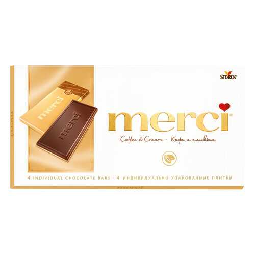 Шоколад молочный Merci кофе и сливки 100 г в Глобус