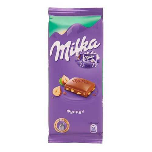 Шоколад молочный Milka фундук 90 г в Глобус
