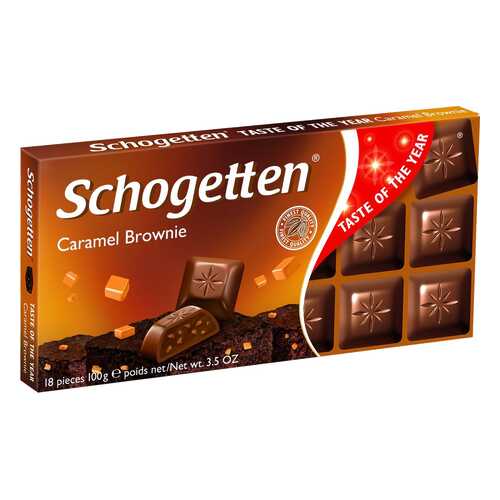 Шоколад Schogetten caramel brownie chocolate 100 г в Глобус