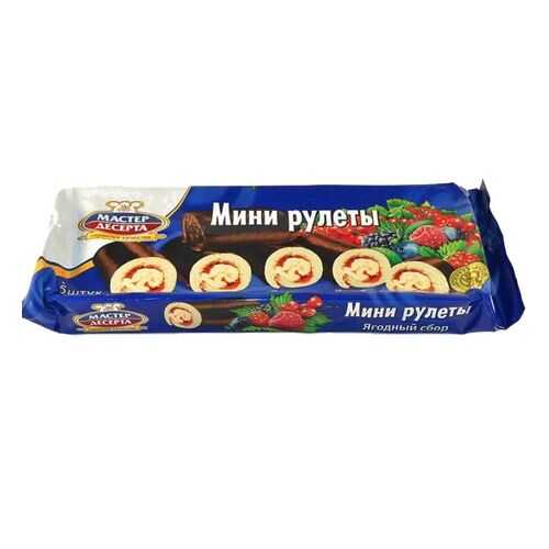 Мини-рулеты Мастер десерта Ягодный сбор 175г в Глобус