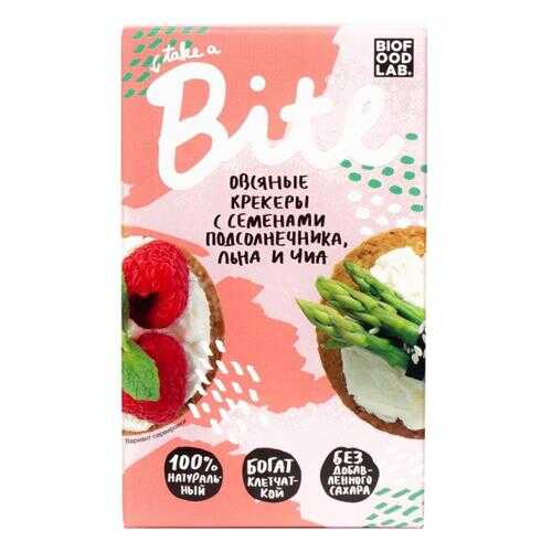 Крекеры Bite овсяные с семенами подсолнечника, льна и чиа 3*200 г в Глобус