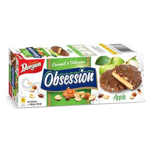 Печенье BERGEN Obsession Apple 140г в Глобус