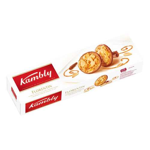Печенье Kambly Butterfly Florentin с миндалем в карамели 100г в Глобус