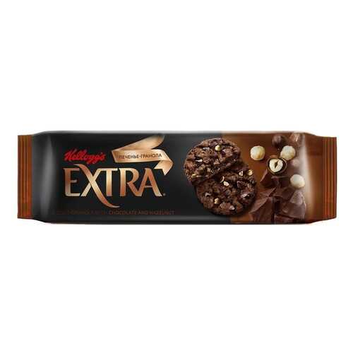 Печенье Kellogg's Extra гранола с шоколадом и фундуком 150 г в Глобус