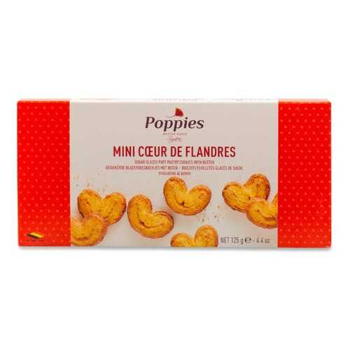 Печенье Poppies Мини -Сердечки125г Бельгия в Глобус