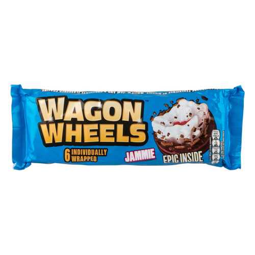 Печенье Wagon wheels с суфле и джемом 228 г в Глобус