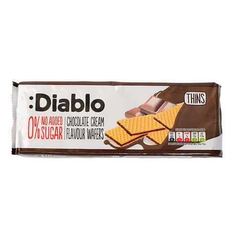 Вафли Diablo Florbu La Flor Burgalesa с шоколадом без сахара 160 г в Глобус