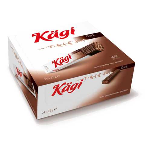 Вафли Kaegi Dark в темном шоколаде 25 г в Глобус