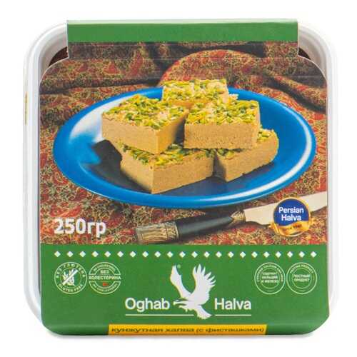 Халва Oghab Кунжутная с фисташками 250 г Иран в Глобус