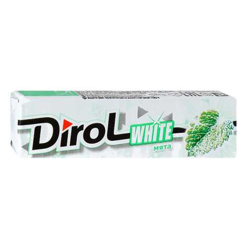 DIROL WHITE жевательная резинка уголь/мята 13,6г по30 шт в Глобус