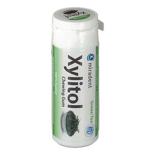 Miradent Xylitol жевательная резинка с ксилитом (зеленый чай) в Глобус