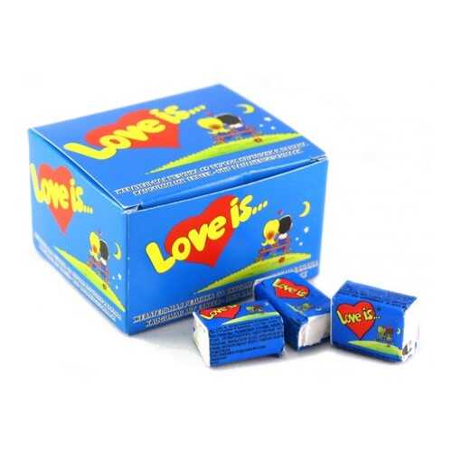 Жевательная резинка Love is банан-клубника 4.2 г 100 штук в Глобус