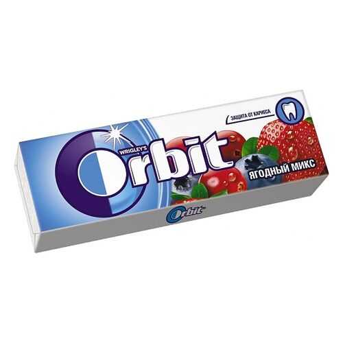 Жевательная резинка Orbit ягодный микс 13.6 г 30 штук в Глобус
