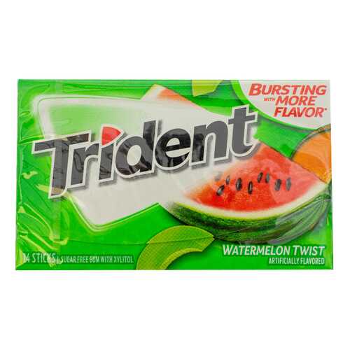 Жевательная резинка Trident Watermelon 26.6 г, США в Глобус