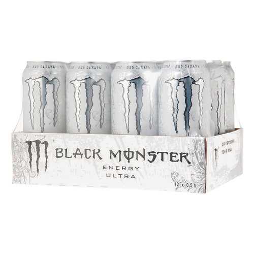 Энергетический напиток Black Monster Energy Ultra 12 шт 449 мл в Глобус