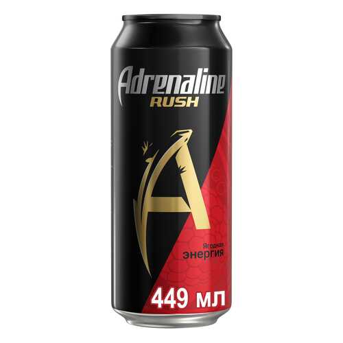 Энергетический напиток ягодная энергия Adrenaline juicy жестяная банка 0.449 л в Глобус
