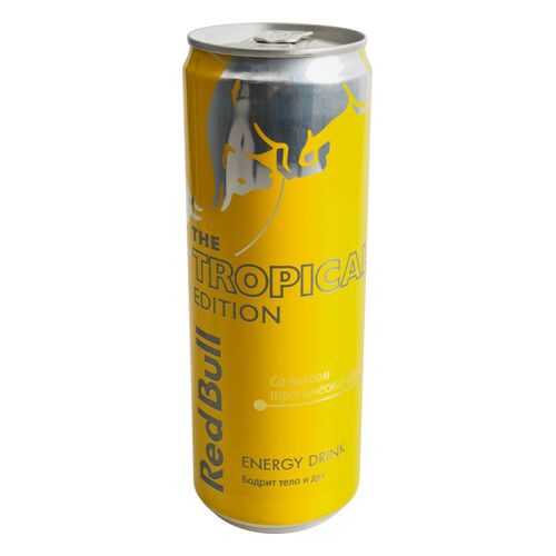 Напиток энергетический Red Bull со вкусом тропических фруктов жестяная банка 0.355 л в Глобус