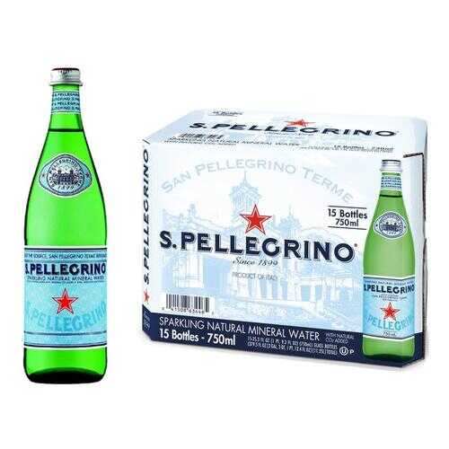 Минеральная вода газ S.Pellegrino 0.75 л стекло по 15 шт в Глобус