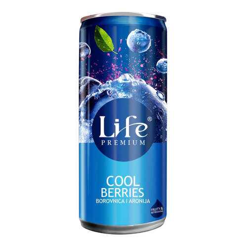 Сок черники и аронии Life Premium Спелая ягода 0.25 л в Глобус