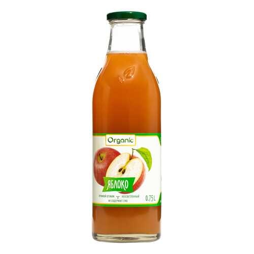 Сок Organic Яблоко прямого отжима 750 мл (стекло) в Глобус